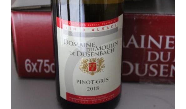 12 flessen à 75cl witte wijn Domaine du Moulin de Dusenbach, Pinot Gris, 2019